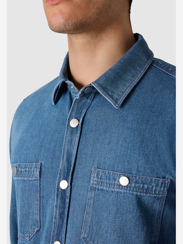 MAERZ Muenchen Regular fit Button Up Shirt ' 716000 ' in Blue