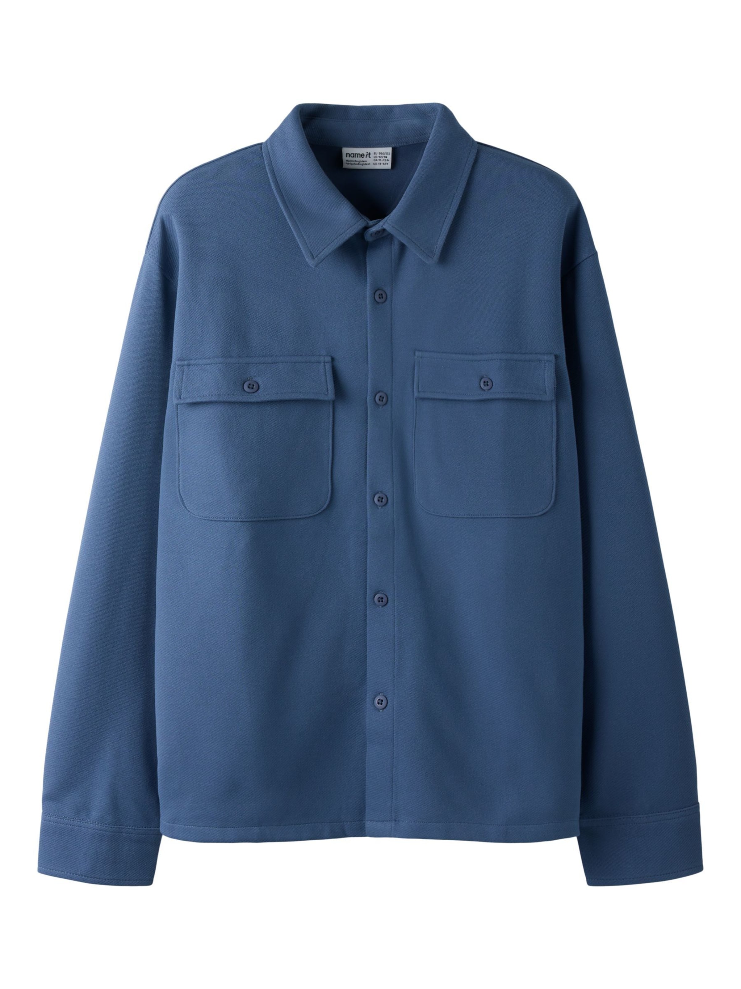 NAME IT - Ajuste confortable Chaqueta de entretiempo en azul: frente