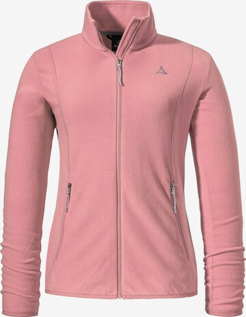 Schöffel Functionele fleece jas in Roze: voorkant