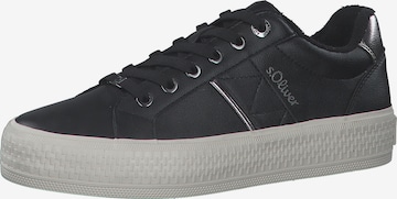 s.Oliver Sneakers laag in Zwart: voorkant