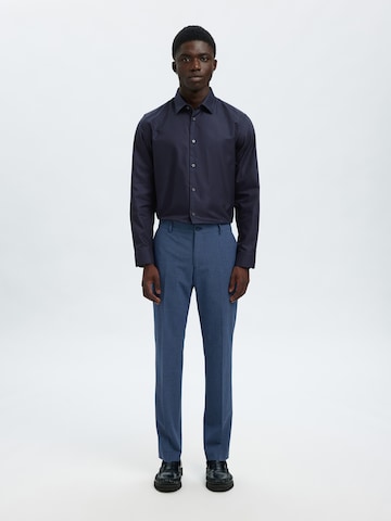 SELECTED Slim Fit Hemd 'SLHCLARK' in Blau