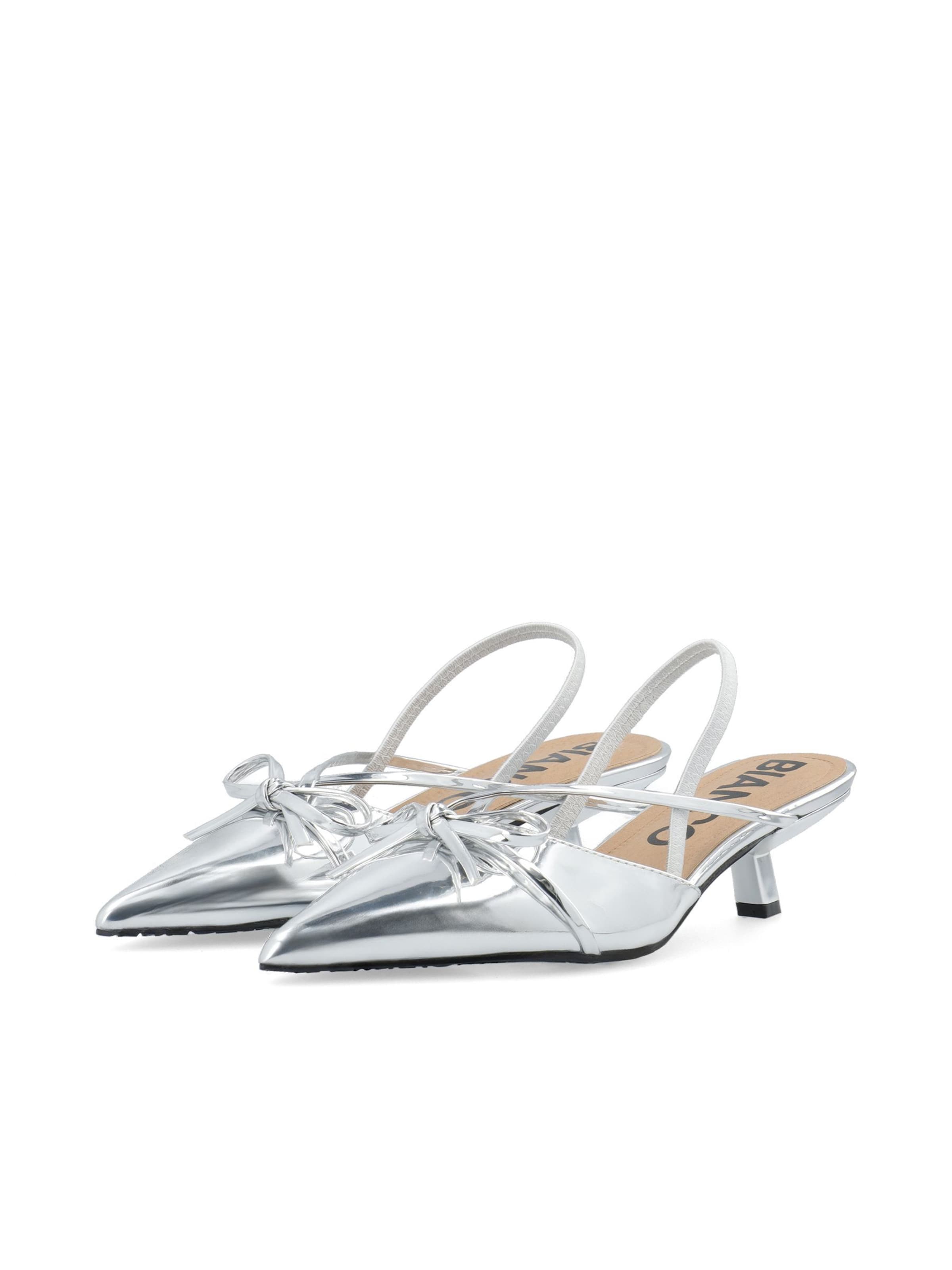 Bianco Slingback pumps 'Kristin' in Silver