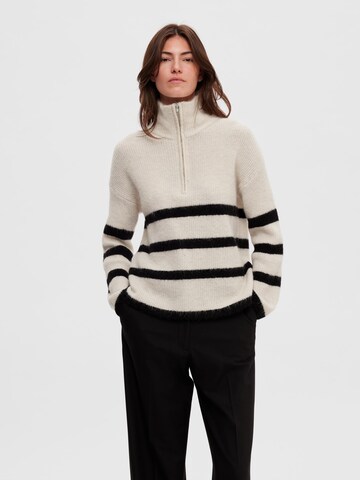 SELECTED FEMME Sweater 'Maline' in Beige
