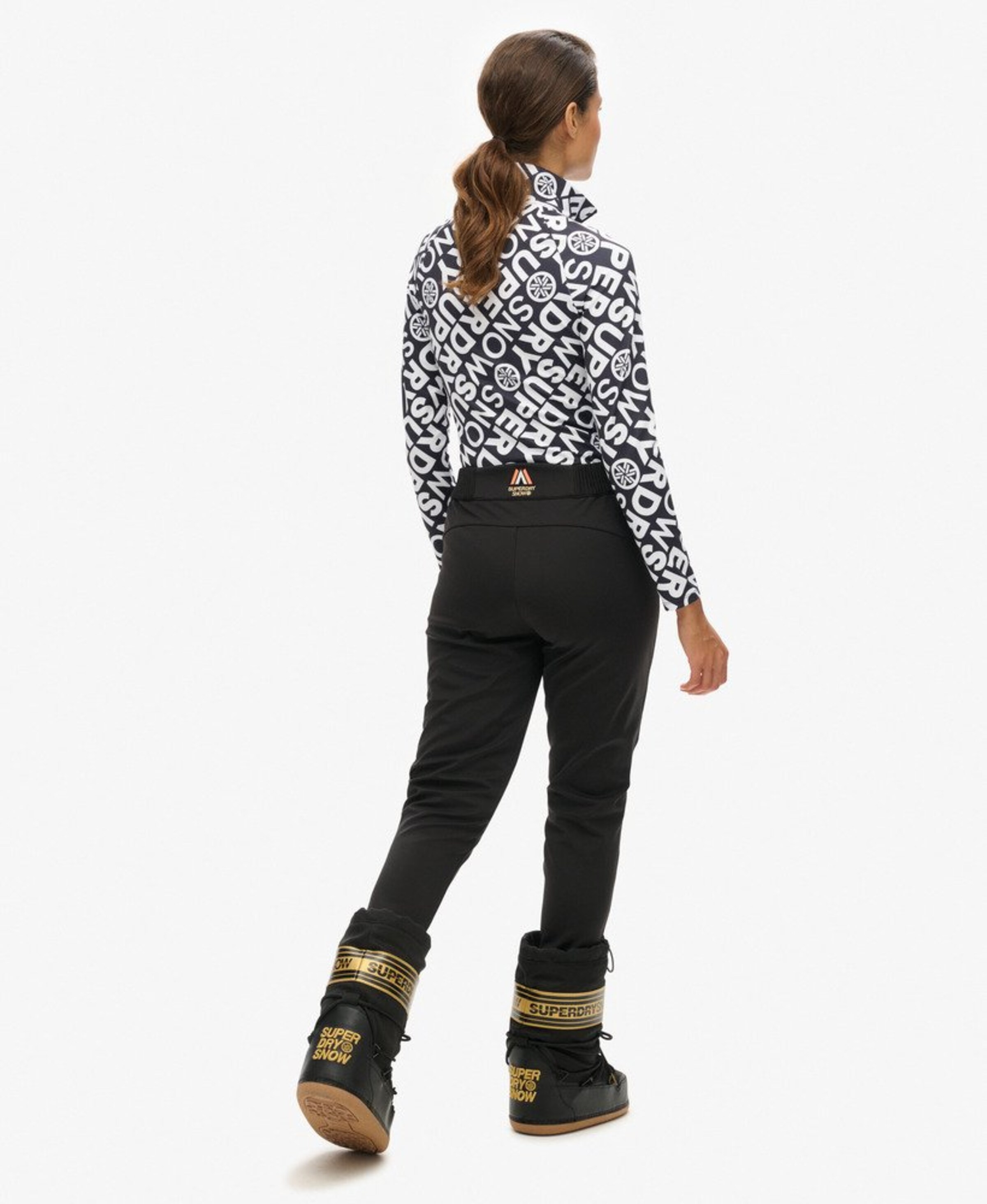 Coupe slim Pantalon de sport Superdry en noir