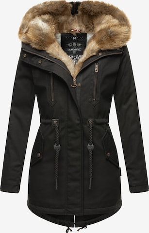 NAVAHOO Winter Jacket 'Winterjacke Diamond ' in Black: front
