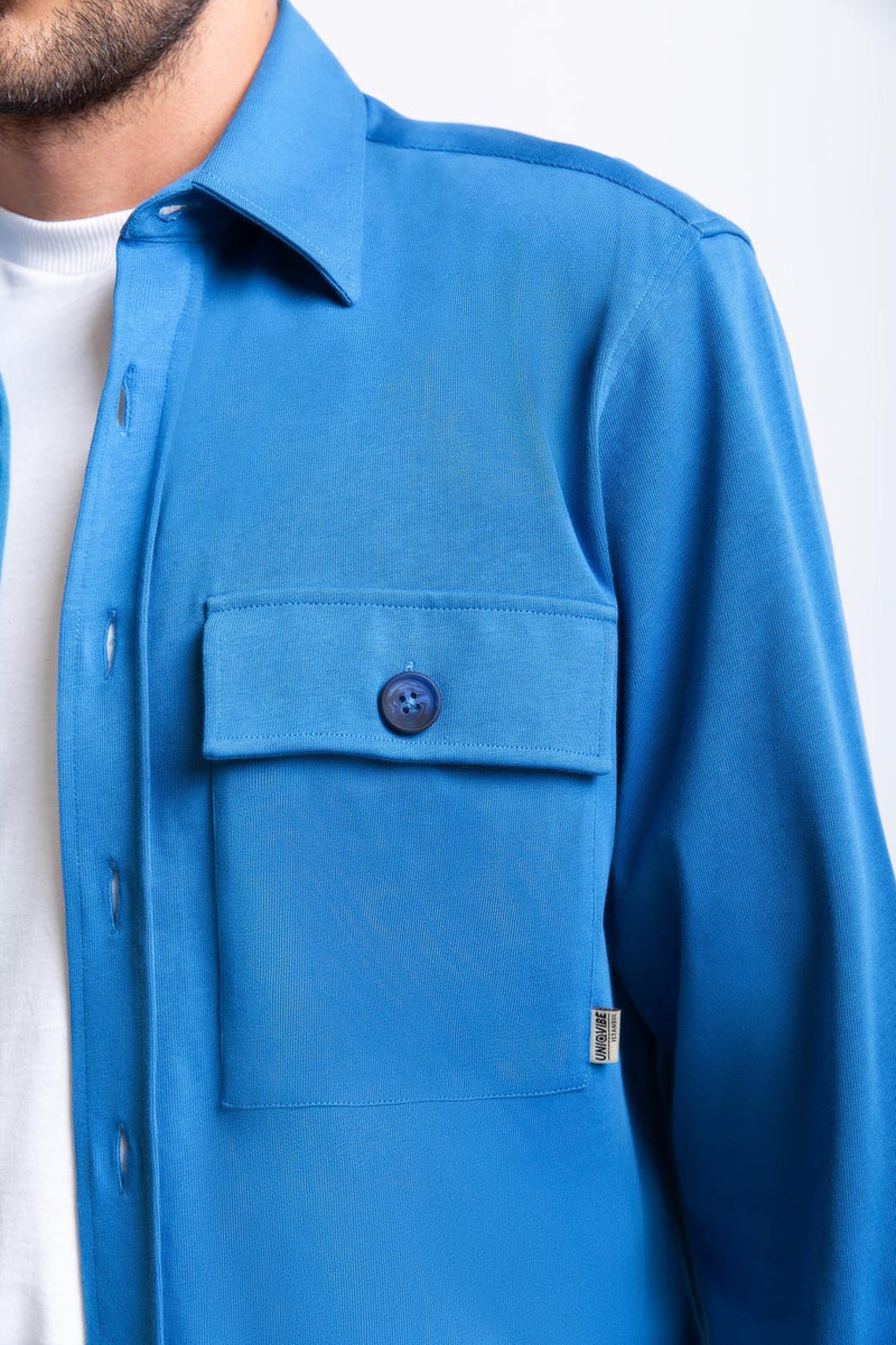 UNIQVIBE Regular fit Overhemd in Blauw