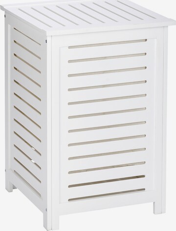 Wenko Laundry Basket 'Oslo' in White: front