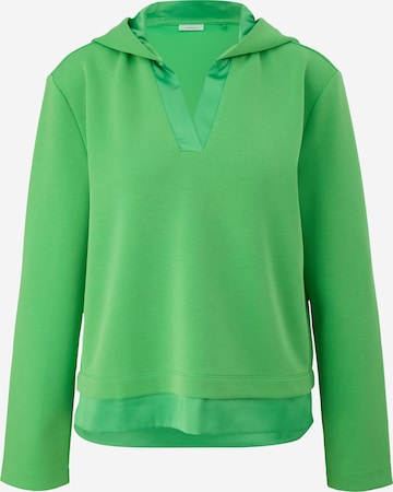 s.Oliver BLACK LABEL Sweatshirt in Groen: voorkant