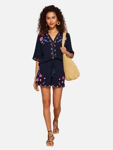 Combinaison love & roses en bleu : devant