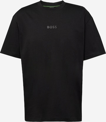 Maglietta di BOSS in nero: frontale