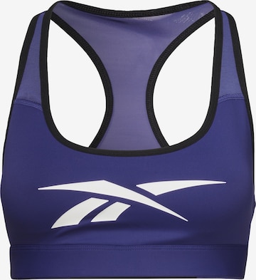 Reebok Sport Sports Bra 'Vector' in Purple: front