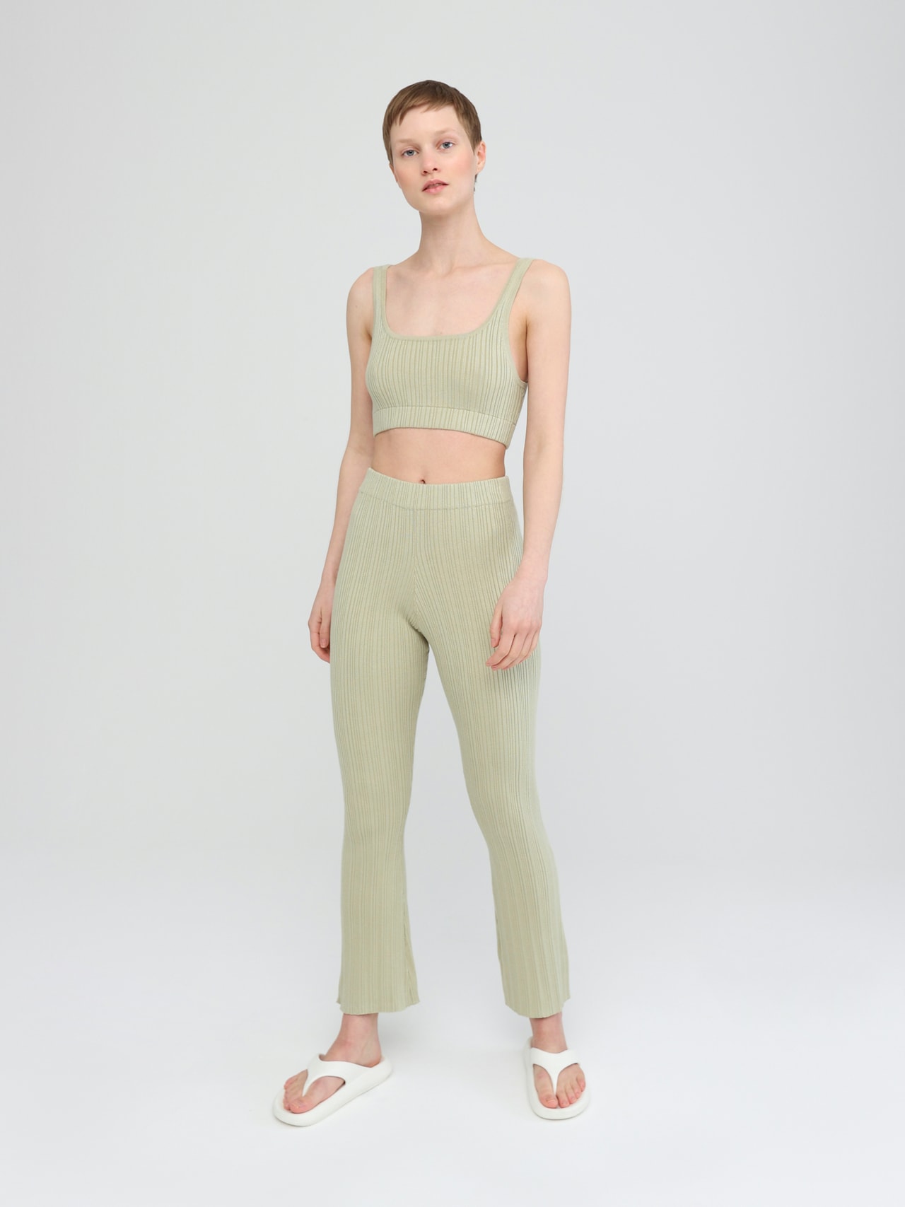 EDITED Pantaloni 'Mavis' verde chiaro