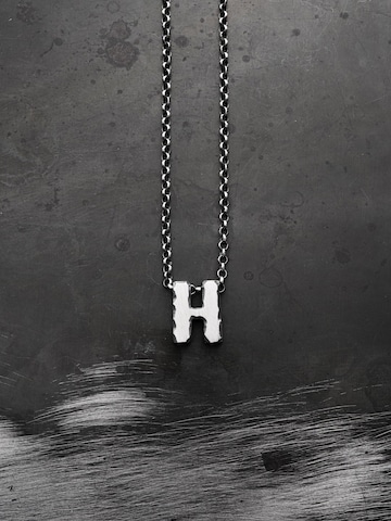 Collana 'Letter H' di REYTEL in argento: frontale