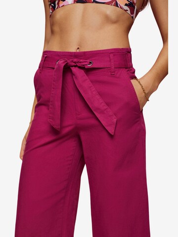 ESPRIT Wide leg Broek in Roze