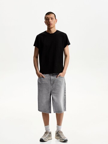 Baggy Jean Bershka en gris : devant