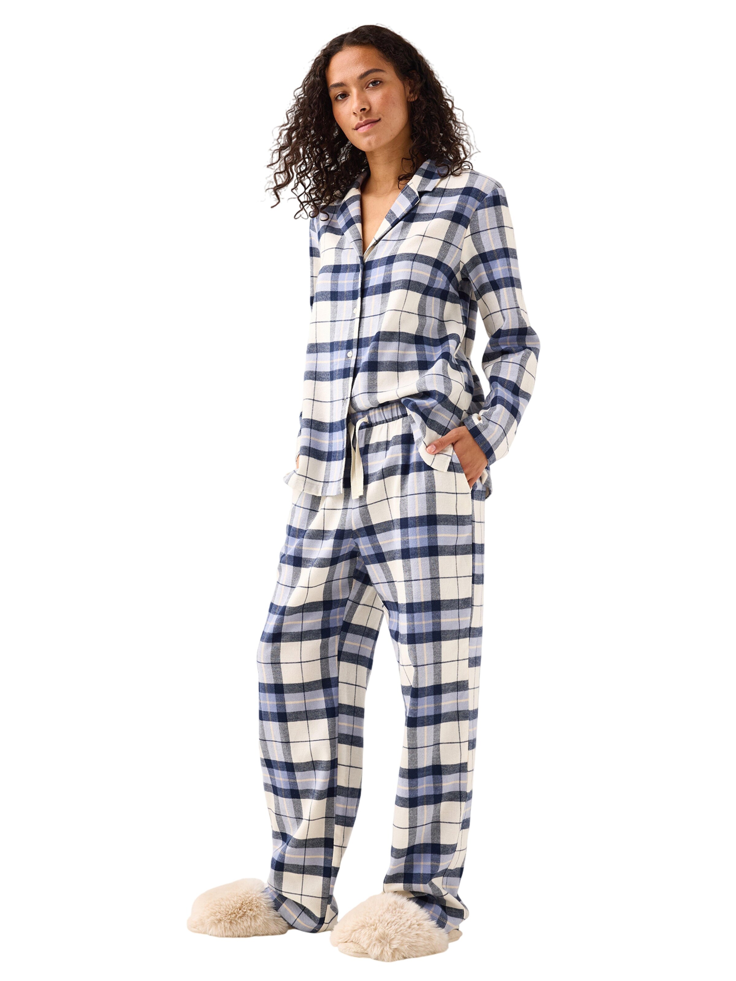 Lindex Pajama pants in Blue: front