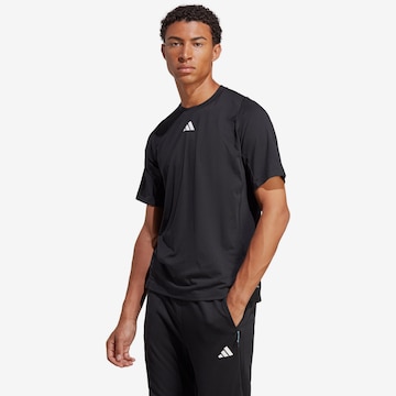 ADIDAS PERFORMANCE Performance Shirt 'Train Icons' in Black: front