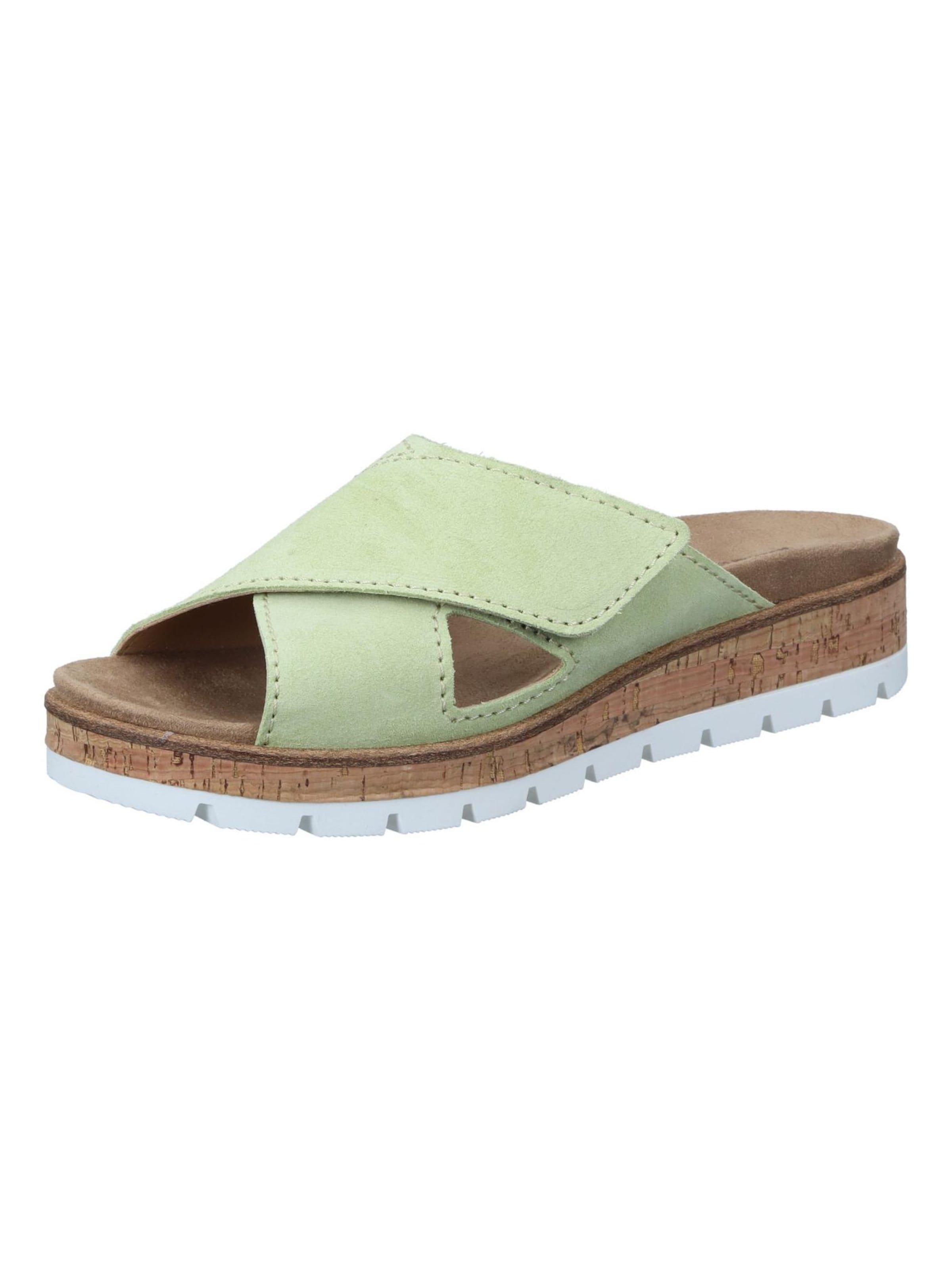 Comfortabel Mules 'Pantoletten' in Green: front