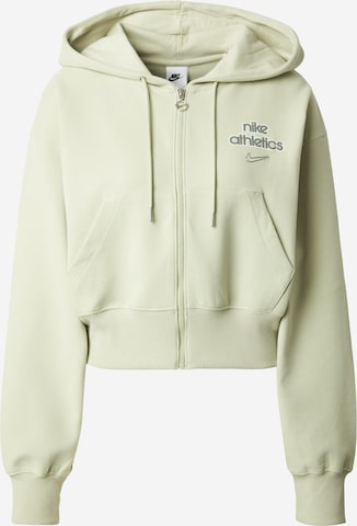 Nike Sportswear Bluza rozpinana 'PHNX FLC' w kolorze zielony: przód