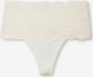 CALIDA Thong in White: front