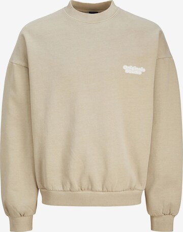 Felpa di JACK & JONES in beige: frontale