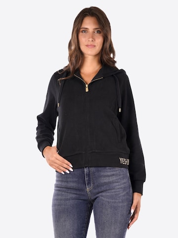 Yes Zee Sweatjacke 'F001SK00801' in Schwarz