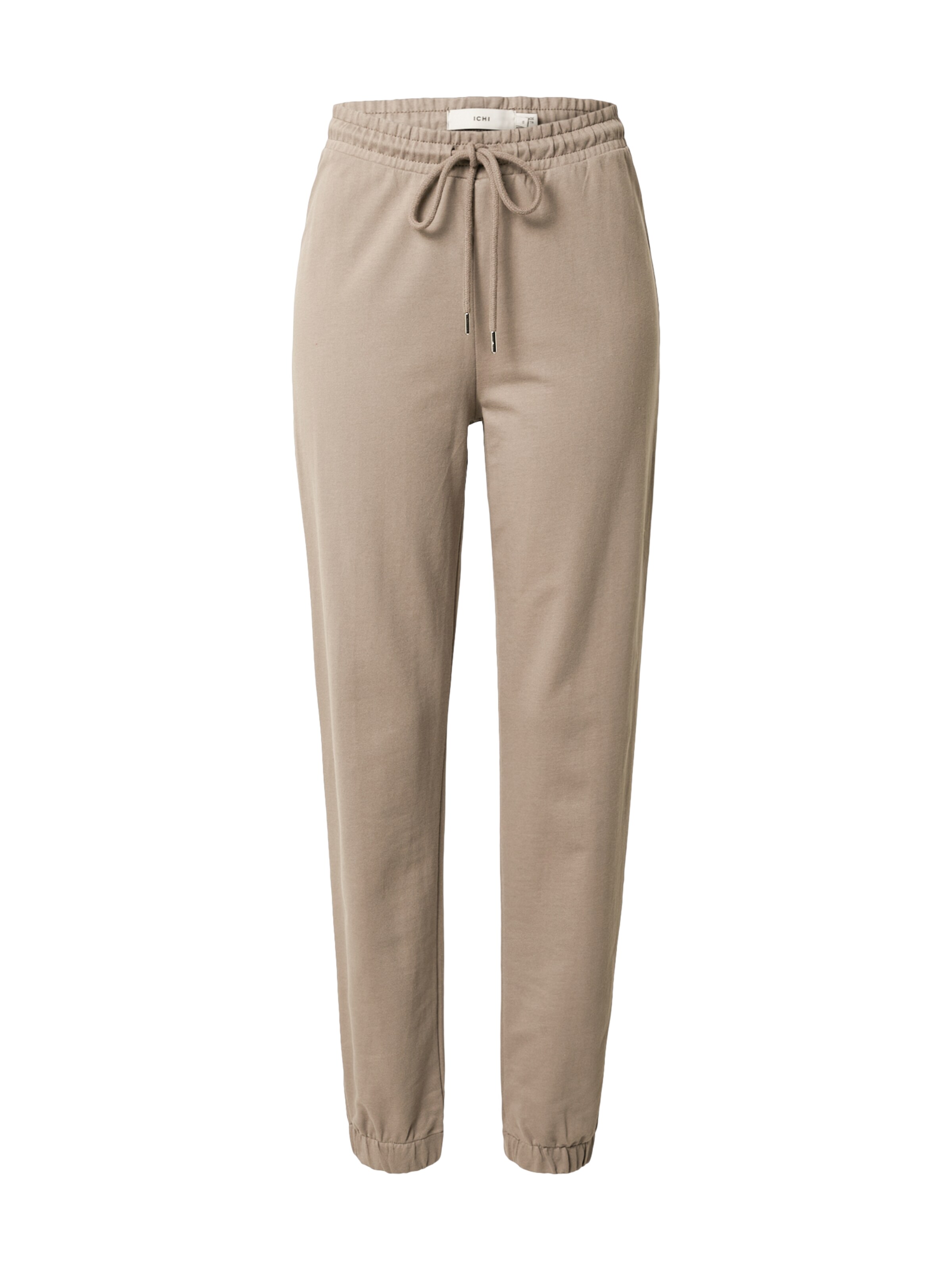 ICHI Tapered Broek 'IHVea' in Bruin: voorkant