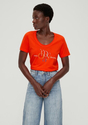 s.Oliver T-Shirt in Orange: Vorderseite
