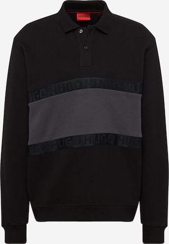 HUGO Red - Sweatshirt 'Dassaku' em preto: frente