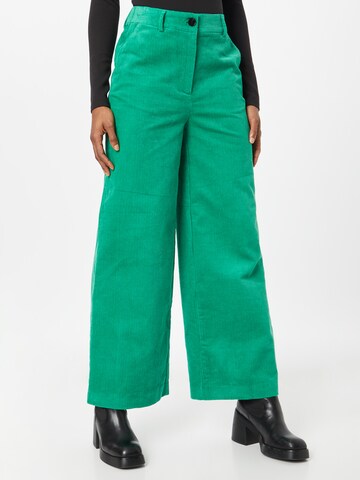 co'couture Wide leg Broek in Groen: voorkant