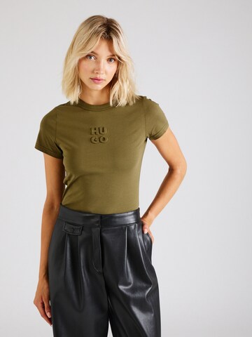 HUGO Shirt 'Classic' in Green: front