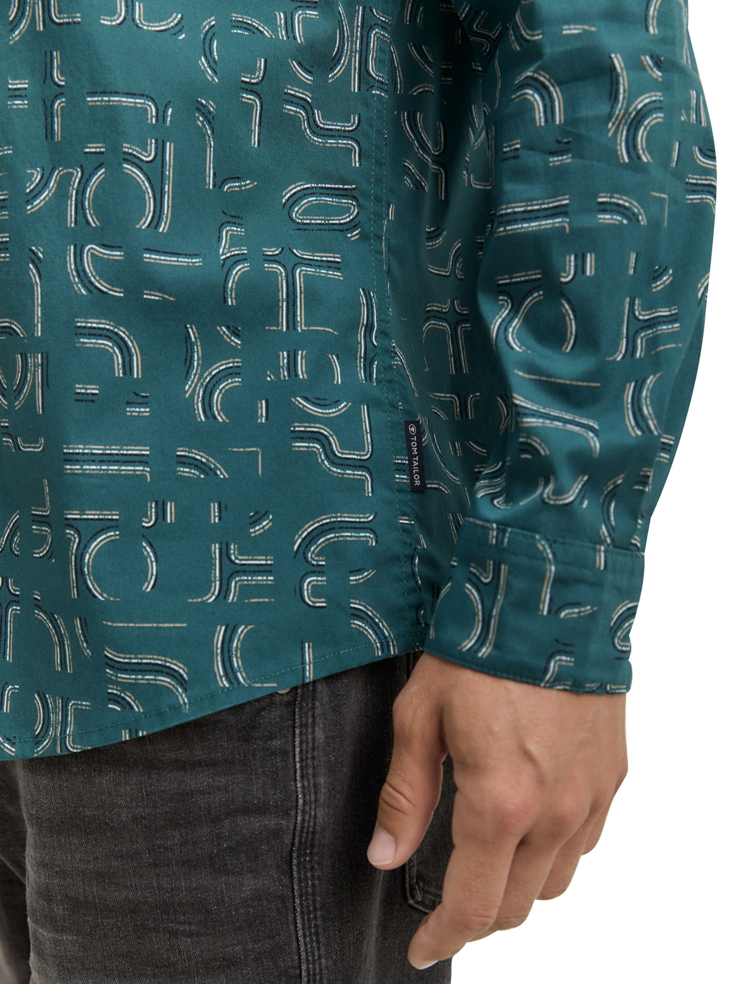 TOM TAILOR Rovný strih Košeľa - Zelená