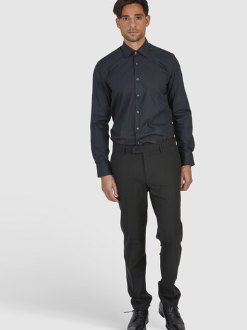 Regular Pantalon à plis HECHTER PARIS en noir