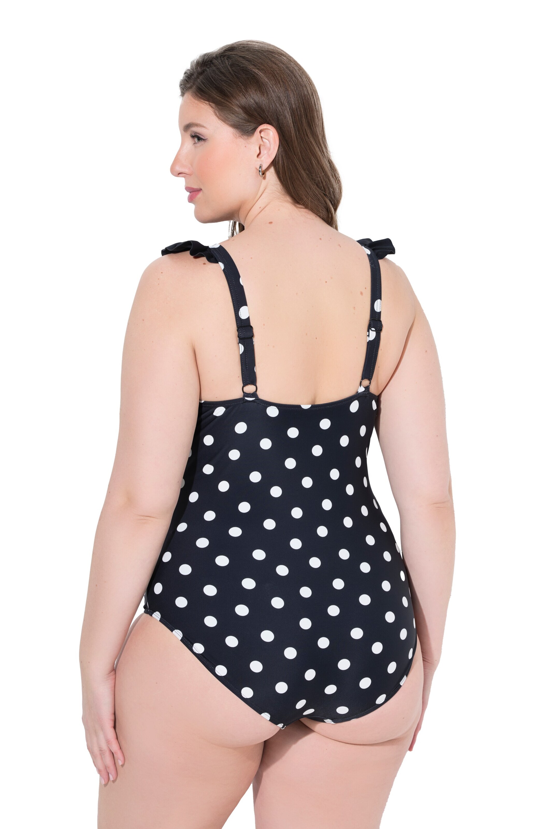 Ulla Popken Triangel Badeanzug in Blau