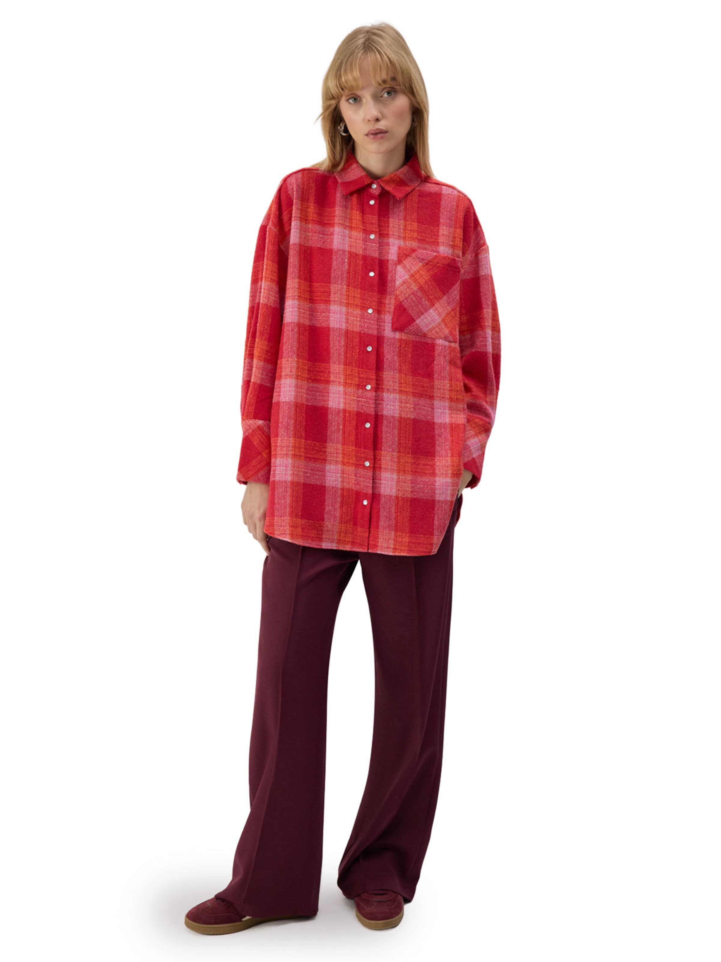 T-shirt 'Lumberships Shirt' Touché Privé en rouge : devant