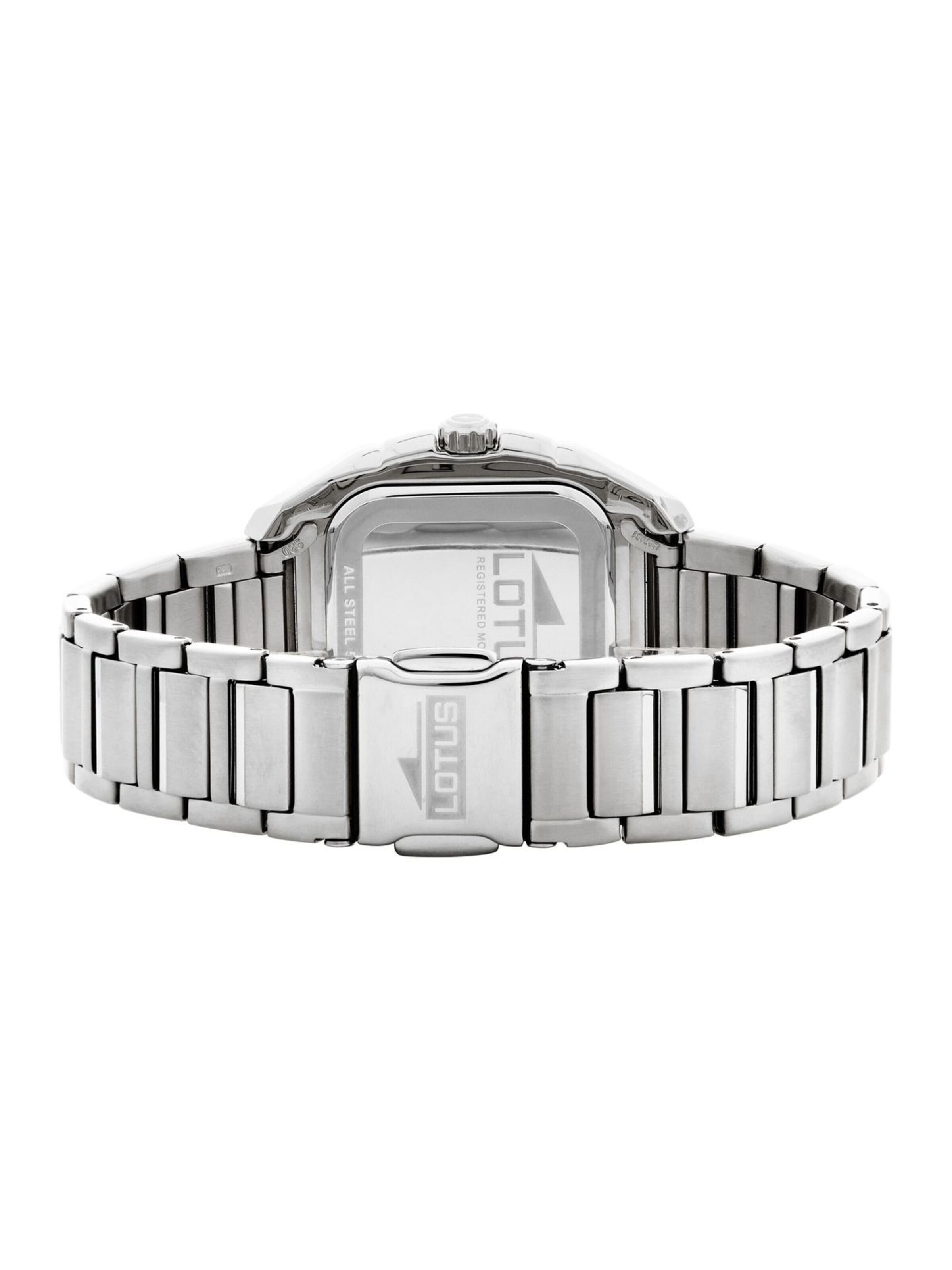 Montre à affichage analogique 'Lotus - Watch Square Series - Quartz watch movement - Watch case width: 35 mm' Lotus en blanc
