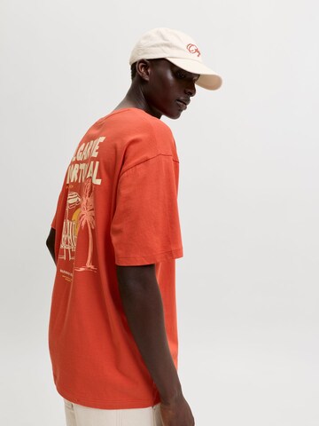 JACK & JONES T-Shirt in Orange