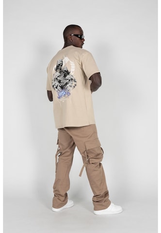 MJ Gonzales T-shirt i beige: framsida