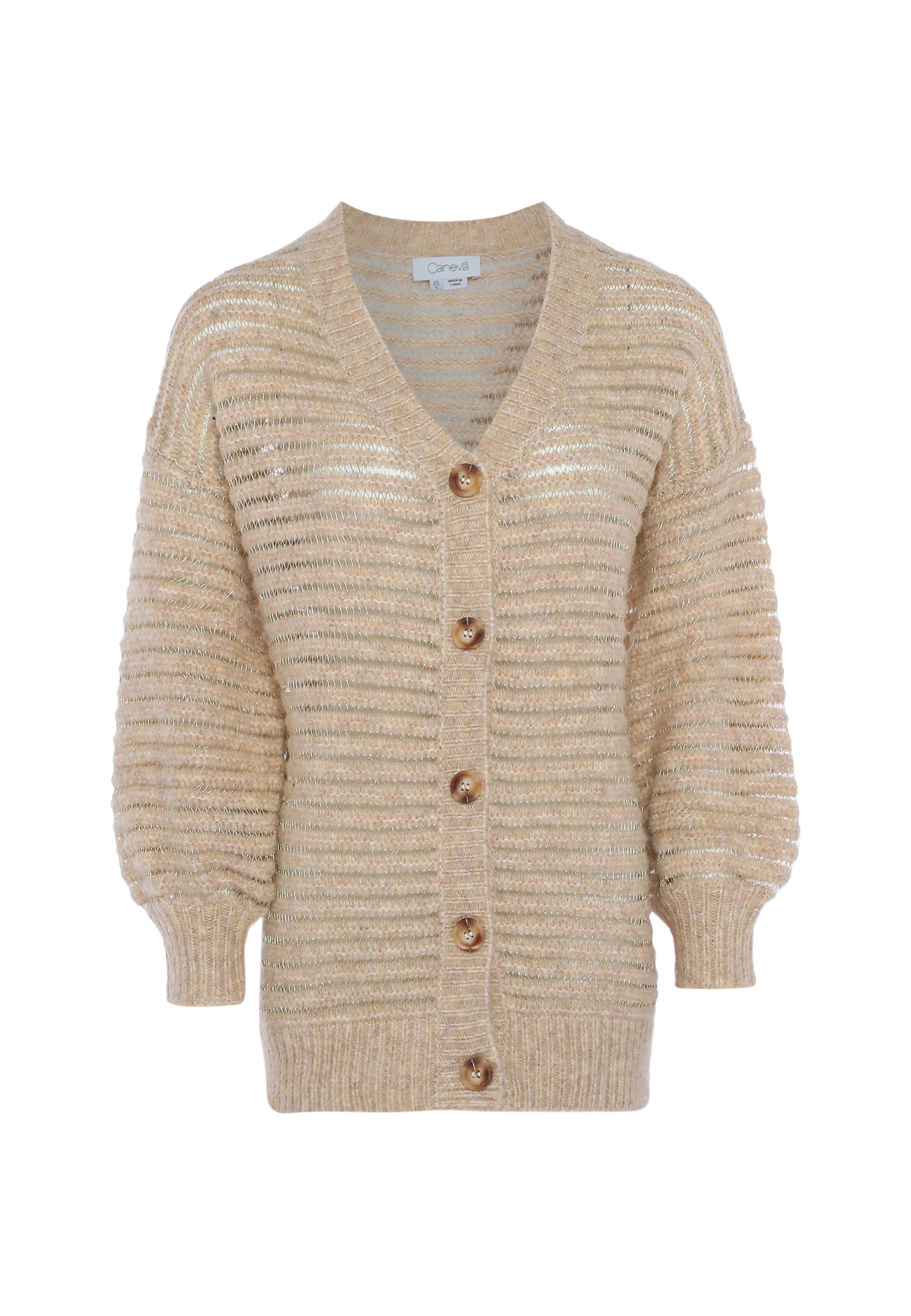 caneva Knit cardigan in Beige: front