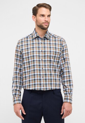 ETERNA Comfort Fit Hemd in Blau: Vorderseite