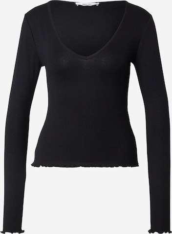 Tricou 'Ines' de la ABOUT YOU pe negru: față