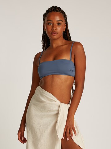 Calvin Klein Swimwear Bandeau Bikini top 'Essentials' in Grey: front