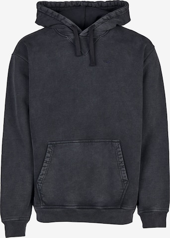 Cleptomanicx Kapuzenpullover 'Boxy Hooded Ligull Washed' in Grau: Vorderseite