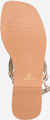 River Island T-Bar Sandals 'GLADIATOR' in Gold