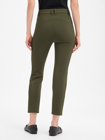 Coupe slim Pantalon 'Silea' Marc Cain en vert