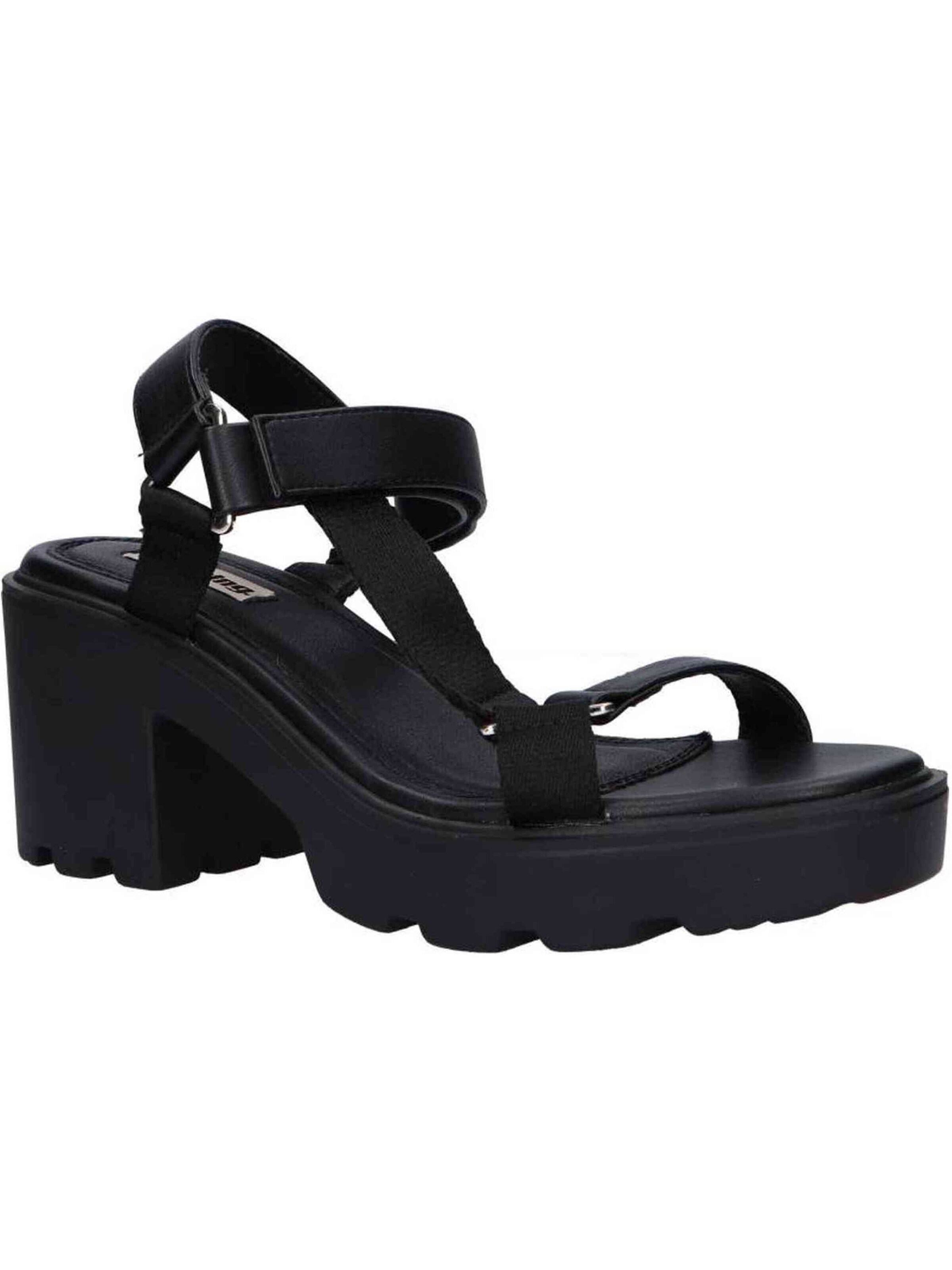 MTNG - Sandalias en negro: frente