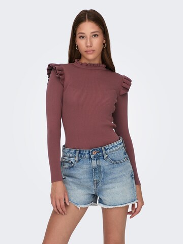 Pull-over 'Sia Sally' ONLY en rose : devant