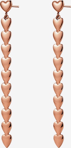 Hey Happiness Ohrringe 'Heart Cascade' in Gold: Vorderseite