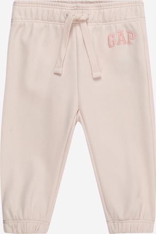 Effilé Pantalon GAP en rose : devant