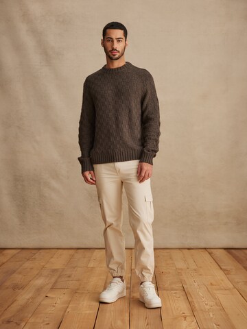 Pull-over 'Hermann' DAN FOX APPAREL en gris : devant